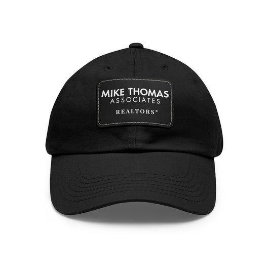 Classic Dad Hat with Leather Patch - Personalized Realtor Cap