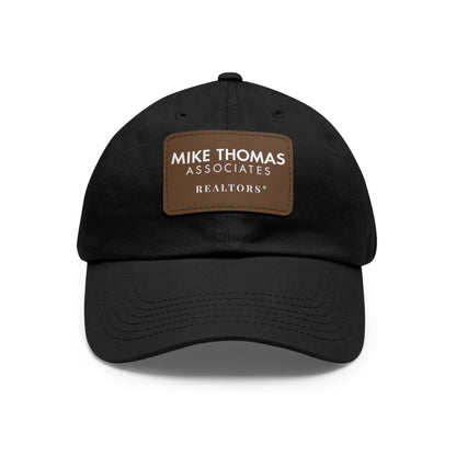 Classic Dad Hat with Leather Patch - Personalized Realtor Cap