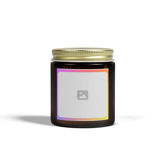 Personalizable Coconut Apricot Scented Candle - 4oz & 9oz, Perfect for Relaxation & Gifts
